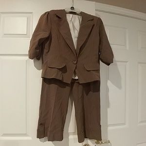 Beige pantsuit